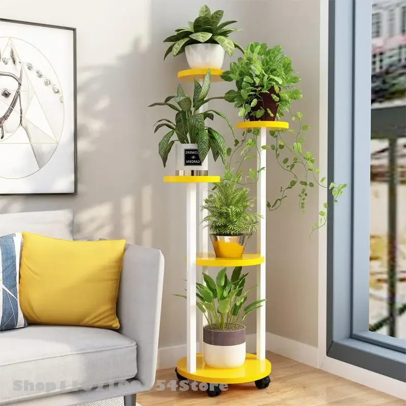 Flower Shelf Indoor Green Radish Hanging Basket Flower Stand Living Room Multi-layer Flower Stand Flower Pot Shelf Balcony Floor