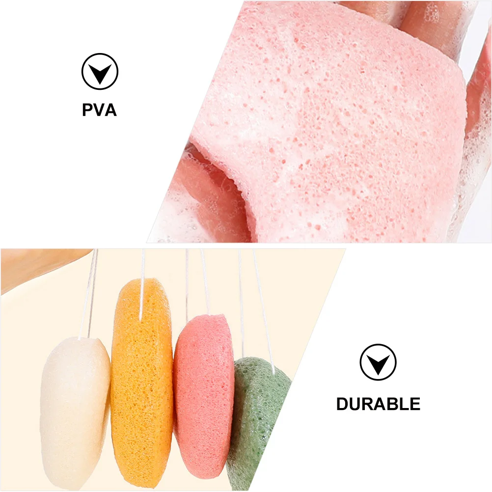 

Heart Shaped Facial Cleansing Sponge Skin Care Tools Face Puff Bath Wash Makeup Removal Pads Soft Exfoliating Sponges