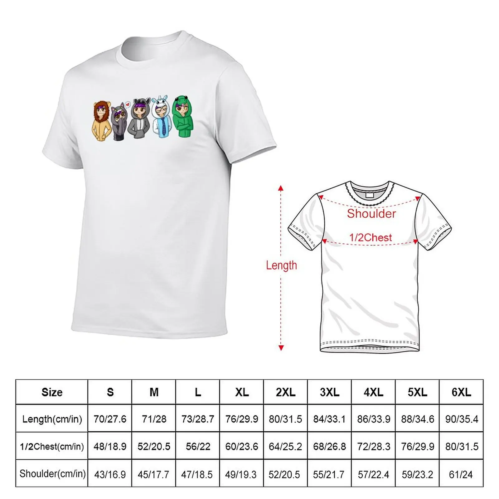 Sanders Sides Onesies - Core 4 + Deceit T-Shirt t shirt man plain t shirts for man cotton T-Shirt