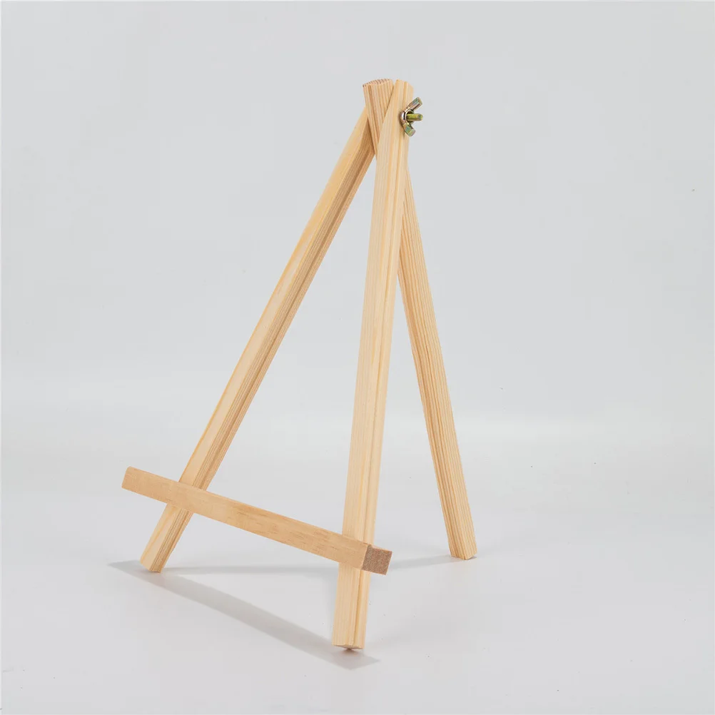 2pcs Wooden Drawing Easel Stand Adjustable Tripod Tabletop Display For Kids Art Painting Canvas Holder Small Wood Easel