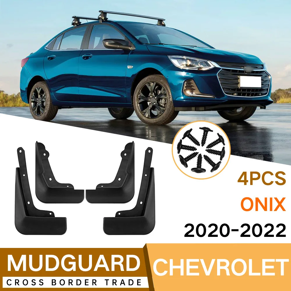 Mudflaps for Chevrolet Cavalier Onix 2020-2022,Mud Flaps, Splash Guards, Front Rear Wheels Fender, Car Accessories