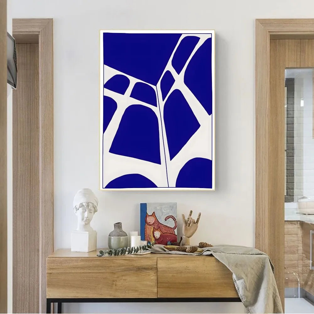 Abstract Klein Blue Simple Poster No Framed Poster Kraft Club Bar Paper Vintage Poster Wall Art Painting Bedroom Study Stickers