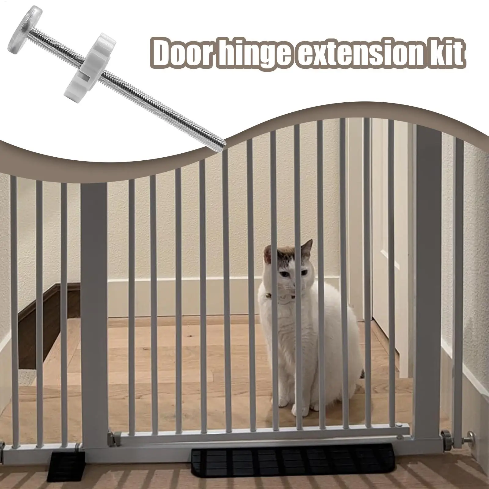 Baby Gate Replacement Parts Stairway Barrier Extension Kit 6 Pieces Baby Gate Extension Fittings For Pet Corner Indoor Deck