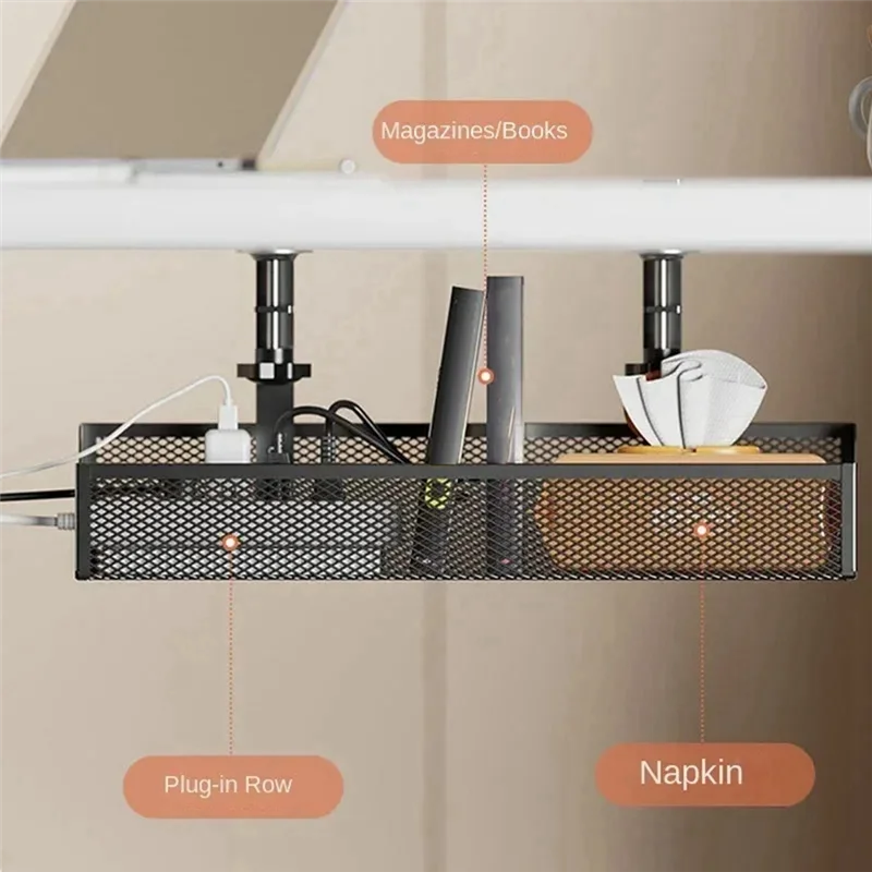 

J1UL1N Органайзер для кабеля под столом — ящик для прокладки кабелей без сверл, несущий держатель проводов с высокой нагрузкой для хранения настольного шнура