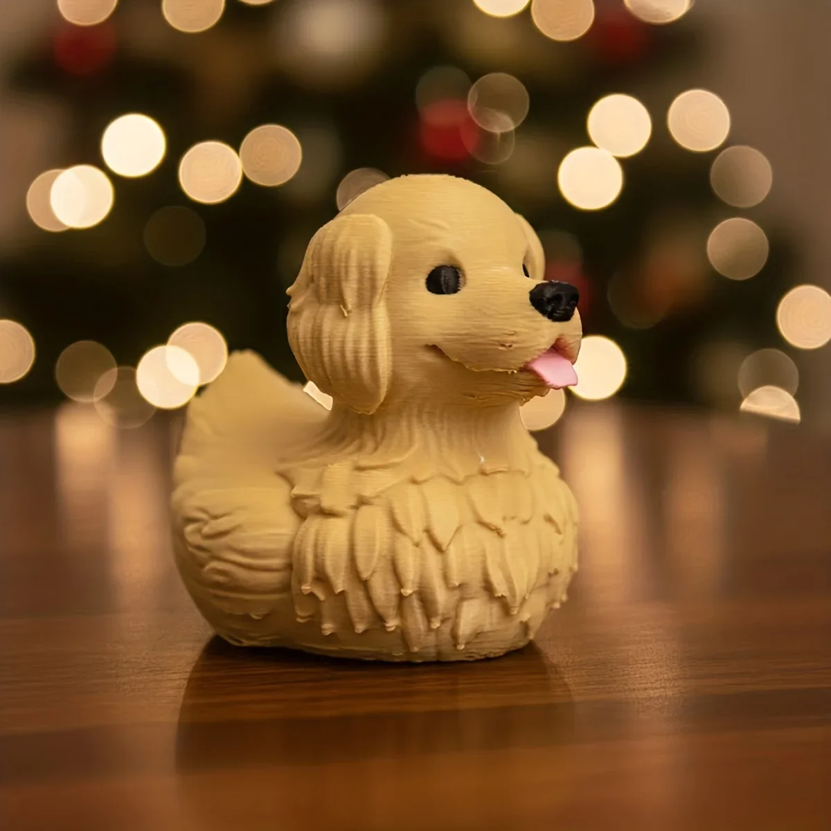 1Pcs Mini Necken Kleine Spielzeug Goldene Haarige Ente Ornament Home Party Dekoration Niedlichen Tier Garten Ornament