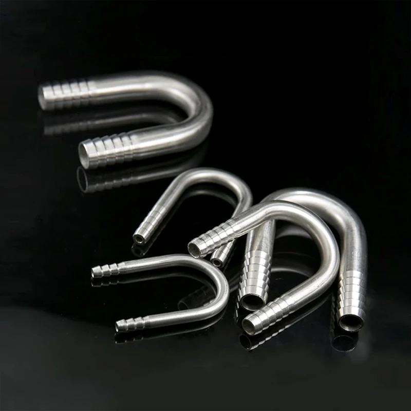 1 قطعة من 6/8/10/12/16/20/25 مللي متر خرطوم بارب 304 الفولاذ المقاوم للصدأ U على شكل الكوع Hosetail وصلة أنابيب المياه الغاز النفط خزان الأسماك