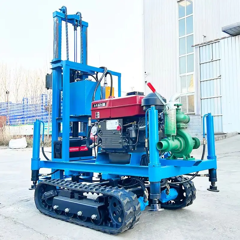 

Индивидуальная гидравлическая буровая установка для водяных скважин мощностью 22 л.с., гусеничный дизельный диск, 200 м, прецизионная буровая установка для водяных скважин