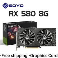 SOYO AMD Redaon RX580 8G Graphics Card GDDR5 Memory 256Bit White Gaming Video Card Supports HDMI DP Interface Computer Combo