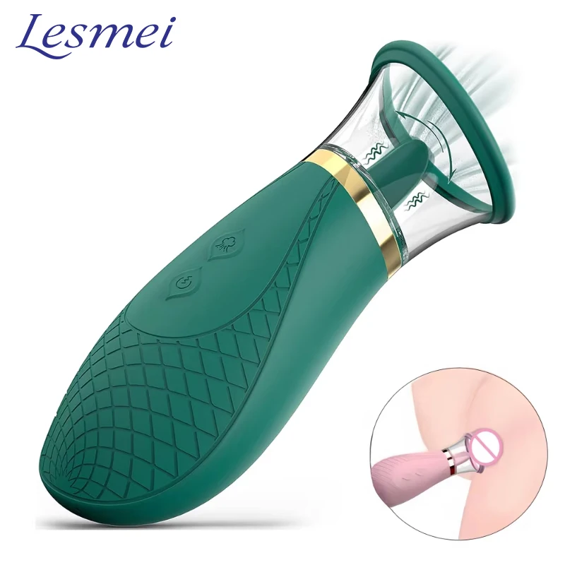 Mainan Seks Masturbasi Wanita Stimulator Pemijat Pengisap Vagina Orgasme Penggetar Lidah Penjilat Klitoris Puting Wanita untuk Pasangan