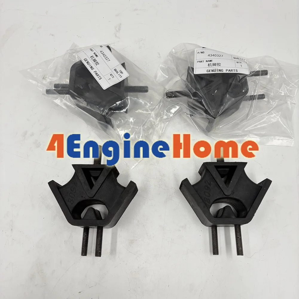 

4Pcs Engine Rubber Cushion Feet 4340327 For Hitachi EX22-2 EX25-2 EX30-2 EX35-2