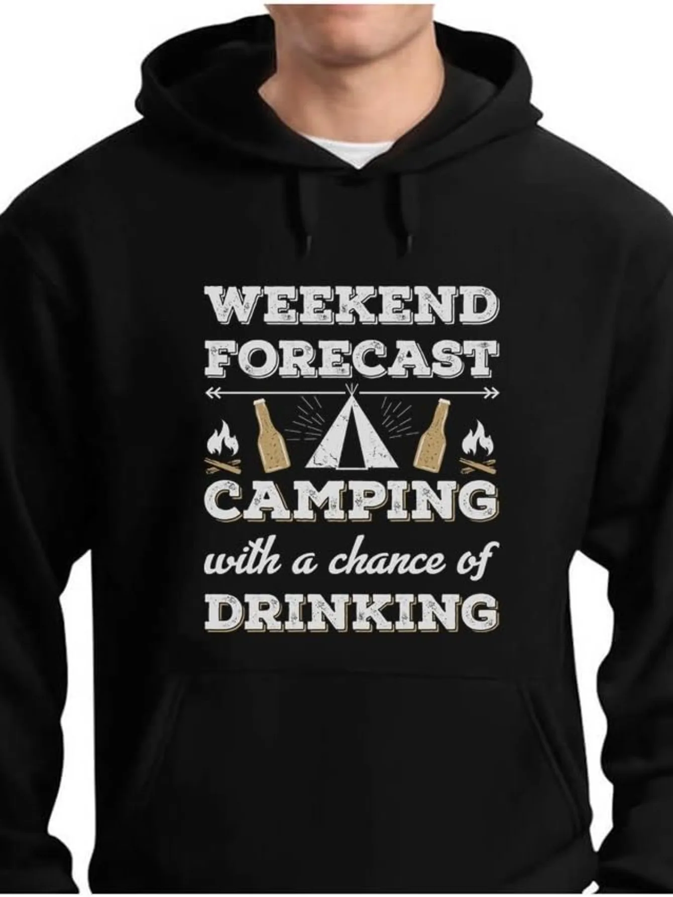 

Толстовка для кемпинга Weekend Forecast — удобная уличная толстовка из смеси хлопка для мужчин и женщин,