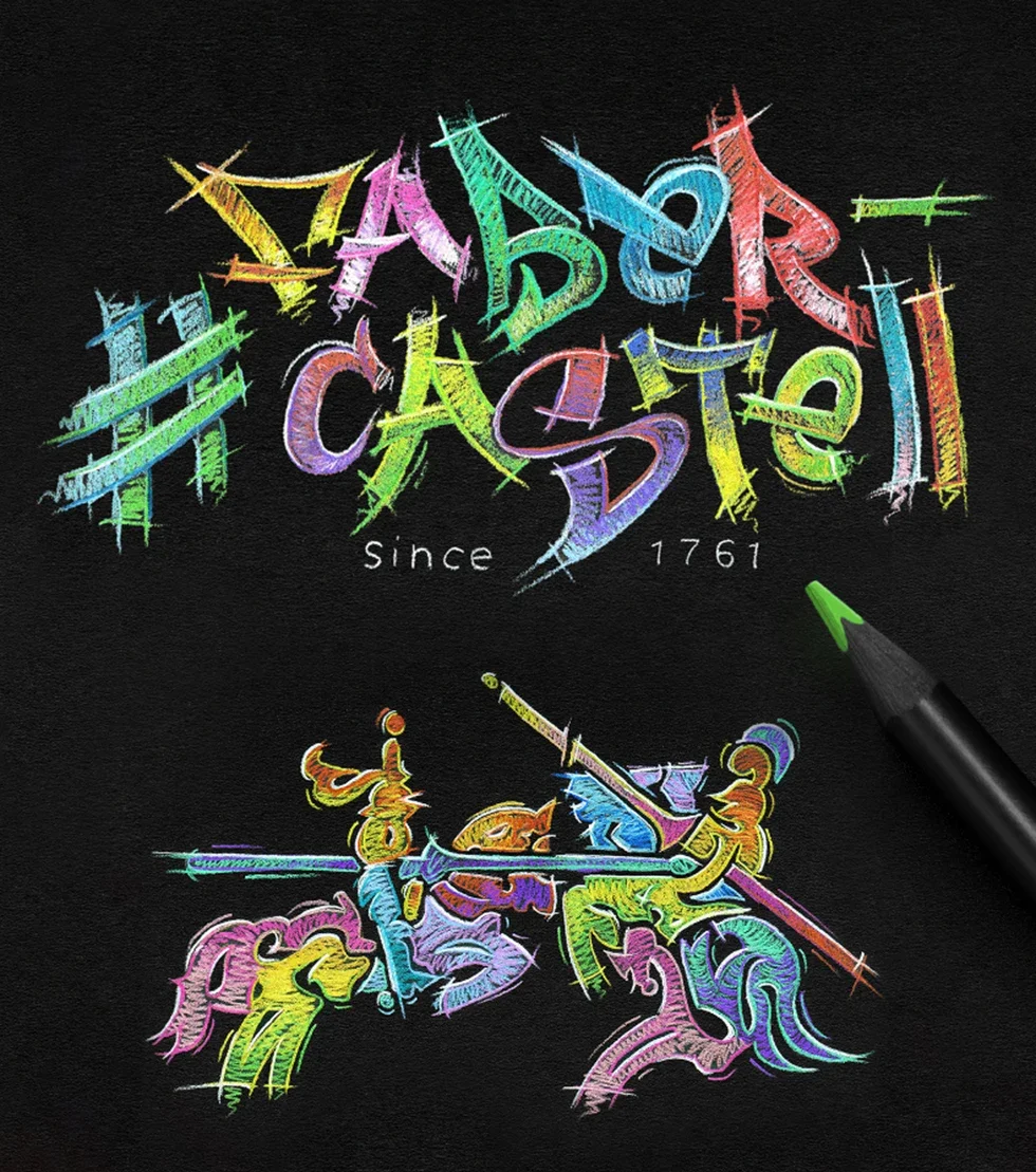 Faber Castell 24/48/72 Farben Black Edition dreieckige Ebenholz-Ölstifte, für Mal- und Zeichensets, Premium-Kunstbedarf – Detail 4