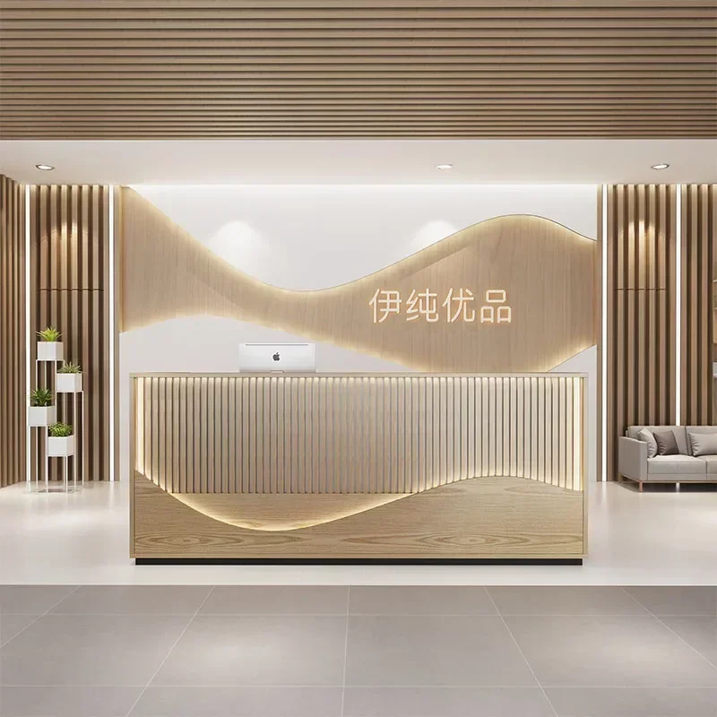 Aesthetic Center Decor Home Bank Bar Counter Beauty Salon Workshop Furniture Hairdressing Reception Office Companies Shop