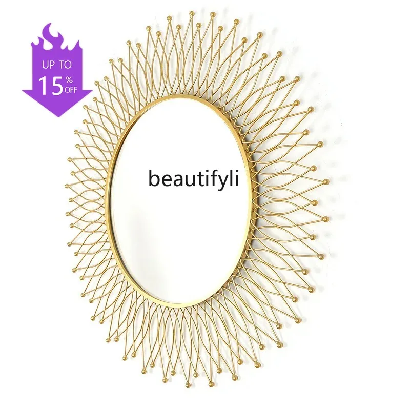PPP  Light luxury with room small black makeup makeup mirror small cloud mirror master bedroom
