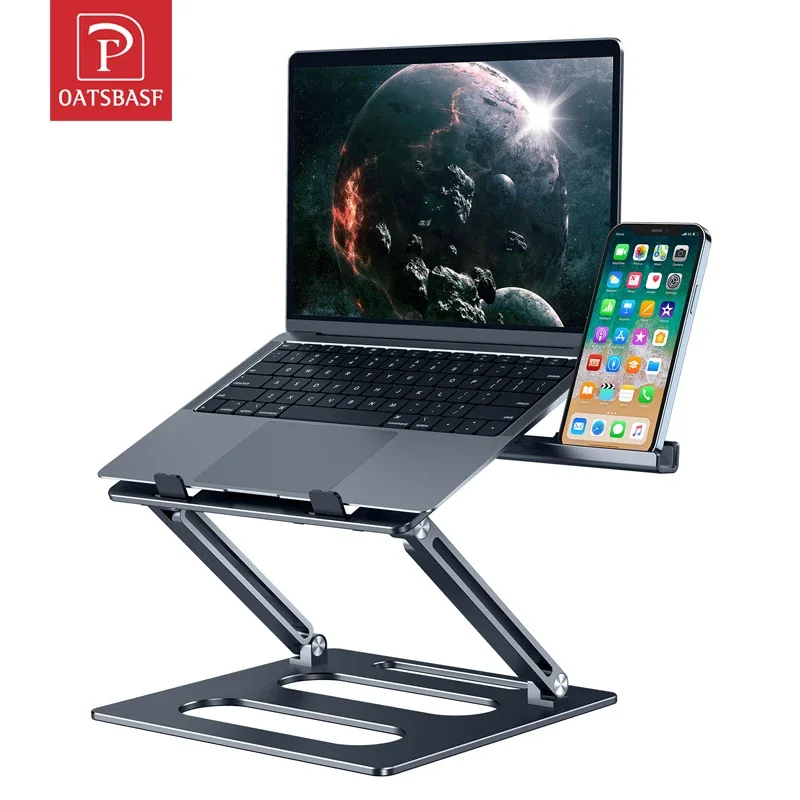 Oatsbasf Adjustable Laptop Stand Notebook Stand For Macbook Pro Xiaomi Tablet Holder Aluminum Alloy Laptop Bracket Accessories
