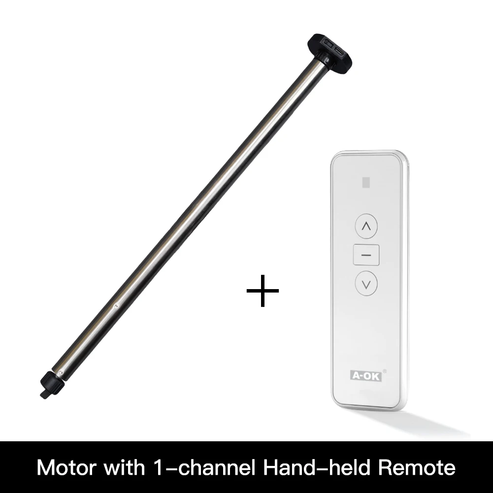 Neuer automatischer AM15-Rohr-Rollo-Motor für 17/25 mm Rohr, motorisierter elektrischer Blindschirm, RF433-Fernbedienung für 25-mm-Rohr