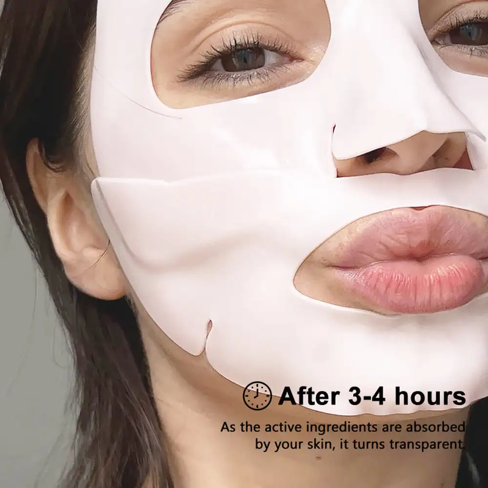 4 PCs KOEC Deep Collagen Anti-Wrinkle Lifting Facial Mask Firming Brightening Low Molecular Collagen Easy-Absorbing Replenishing