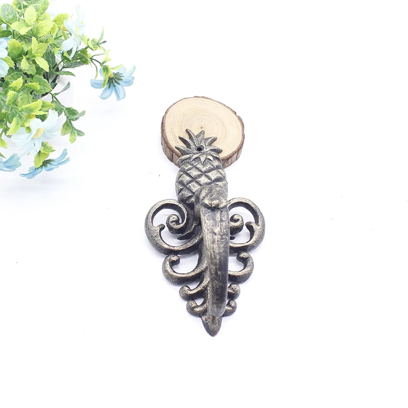 European cast iron pineapple door knocker home retro courtyard hanging wall decorations  pull handle door decoration