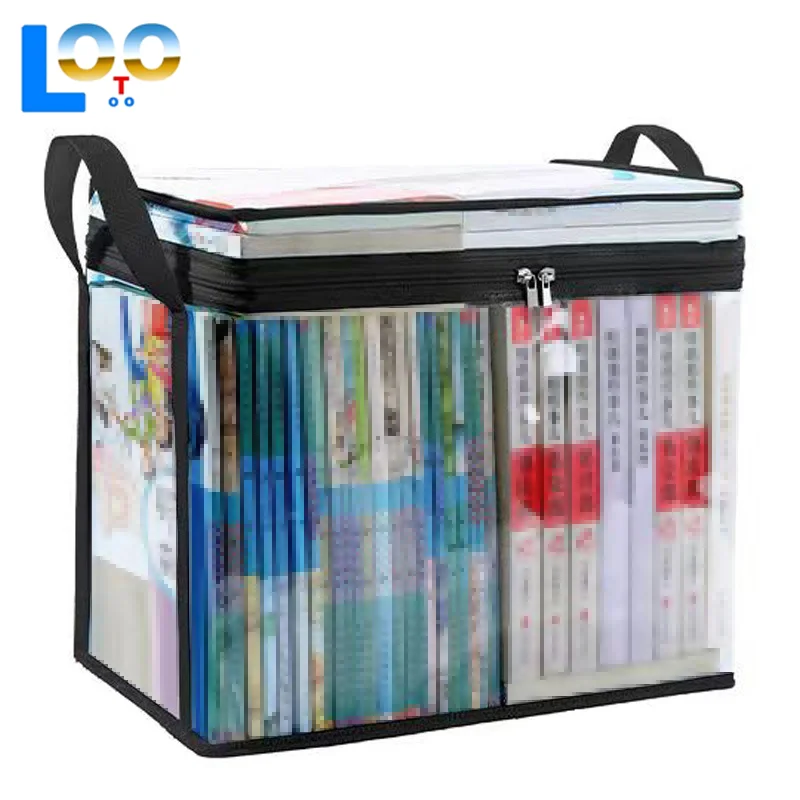 Складная книжная коробка, студенческий общежитие, классный органайзер для книг, прозрачный водонепроницаемый домашний ящик для хранения книг