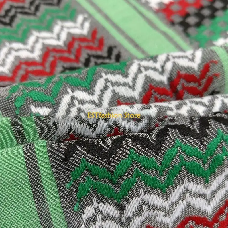 

Y5GC Trendy Houndstooth Palestine Scarf Perfect Winter Adult Unisex Windproof Scarf Enhances Look Suitable for Any Occasion