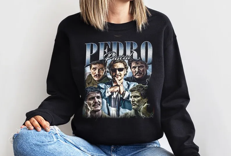 Shirt Actor Pedro Pascal Shirt Retro 90s Javier Peña Narco  Fans Gift  Tribute Celebrity