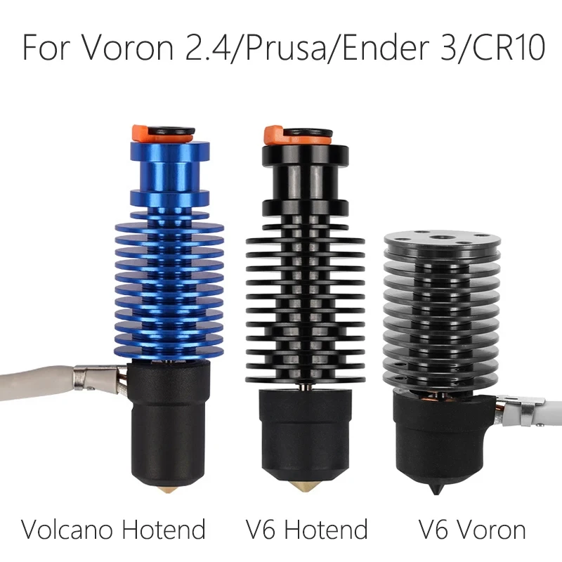 

Volcano Hotend 24V 50W 60W For Voron 2.4 E3D V6 3D Printer Ceramic Heating Core Print Head For Voron Prusa Ender 3 CR10 MK3S