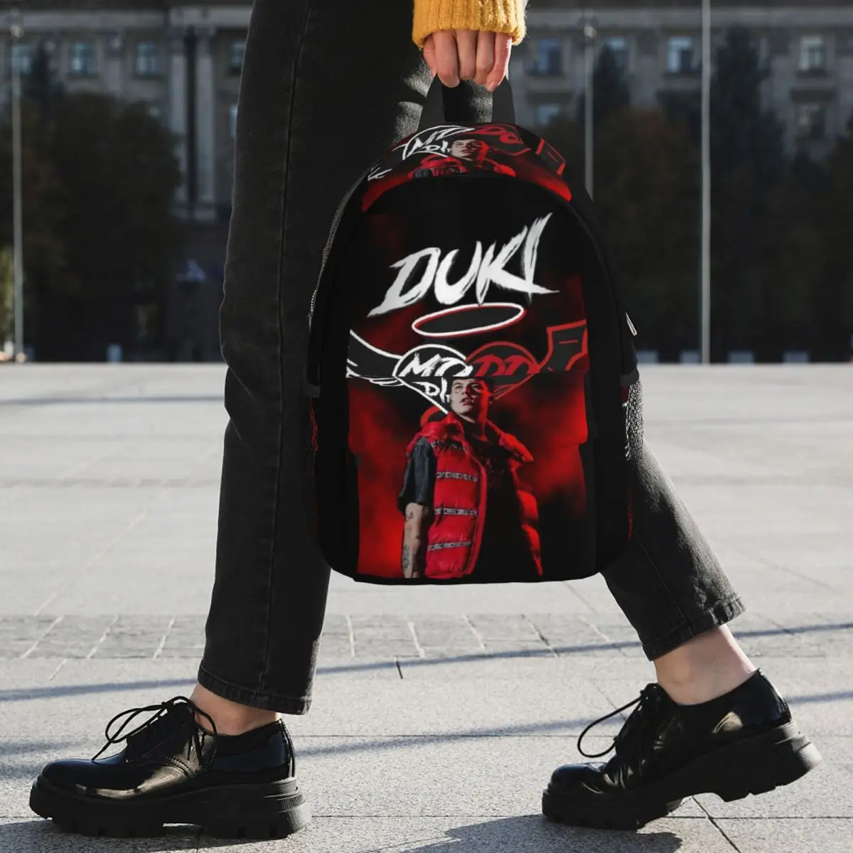 Duki Singer Rapper Accessories Backpack Student BookBag Children School Bag Laptop Shoulder Bags for Men Women