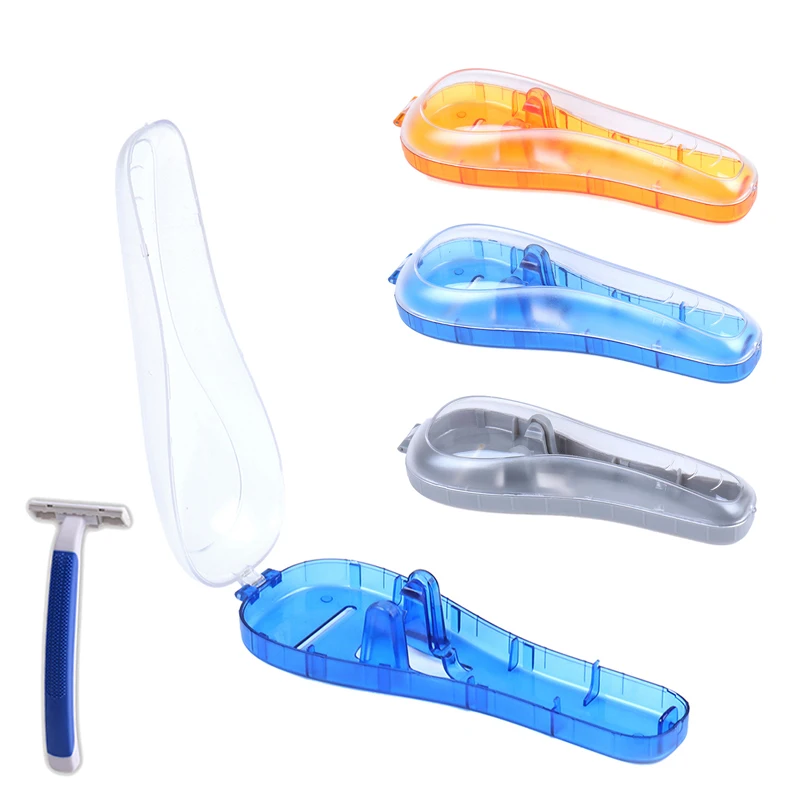 

Men's Shaver Storage Box Transparent Plastic Holder Portable Travel Razor Case High Quality Shaving Box Containers