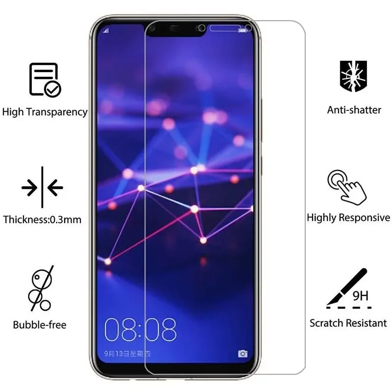 tempered glass screen protector for huawei mate 20 lite 10 pro case cover on mate10 mate20 light protective phone coque bag 360