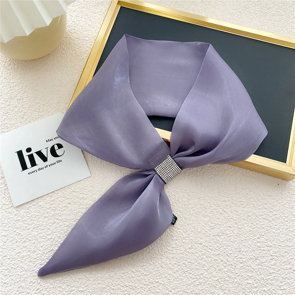 New Fashion Small Silk Scarf Women Spring And Autumn Summer Small Ear Scarf Luxury Tie Bag Band Headband Decoration Neck Scarf