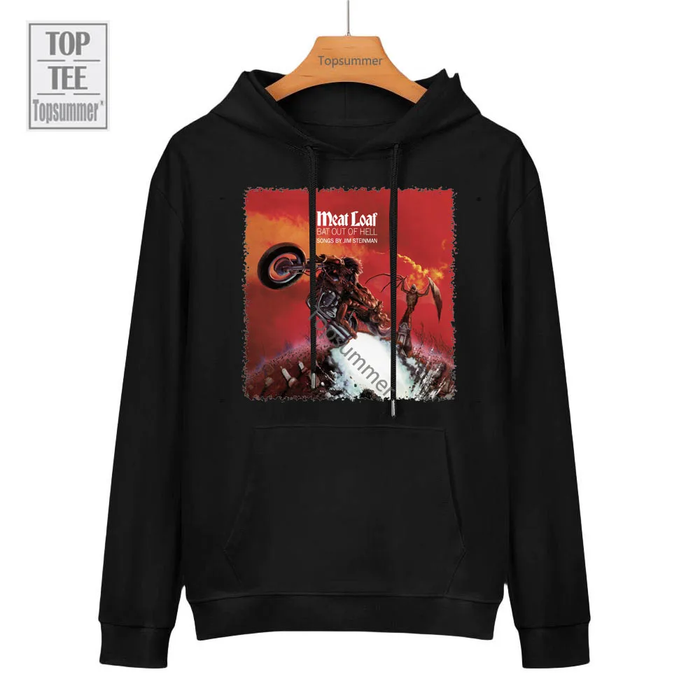 

Bat Out of Hell Album Hoodie Meat Loaf Tour Sweatshirts Male Streetwear Designer Hoodies Cotton Clothings