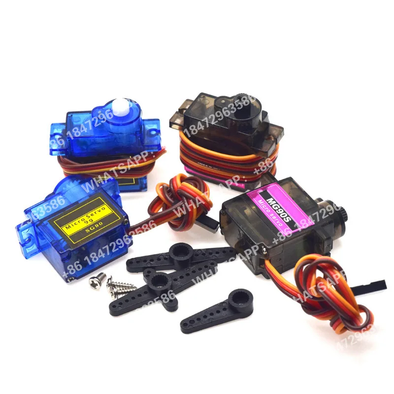 Motor Servo SG90 MG90S de 180/360 Grados para Aviones RC, Modelos de Aviones de Ala Fija, Juguetes de Aviones Teledirigidos
