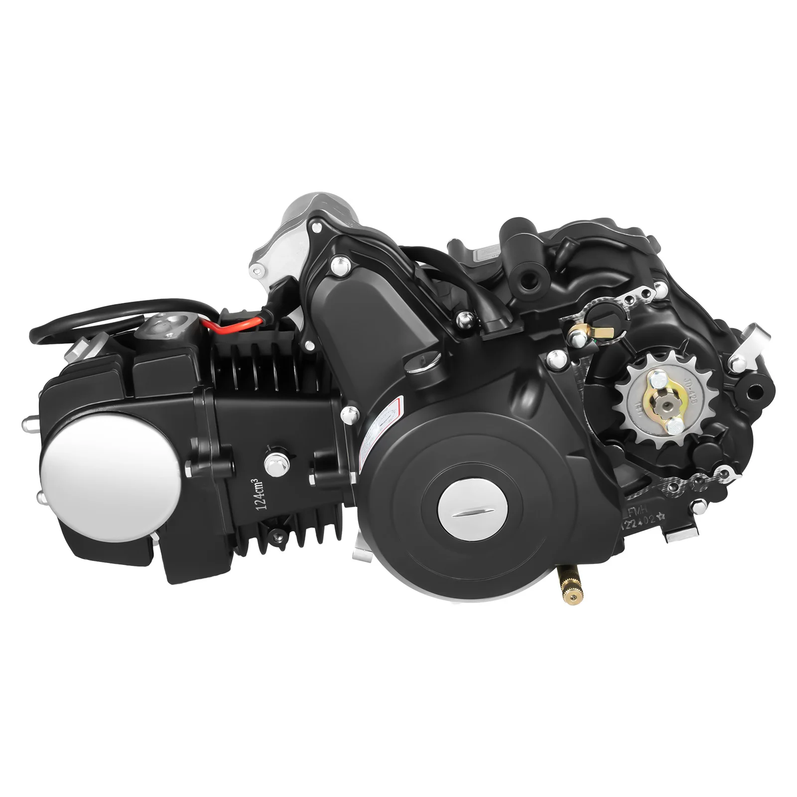 125CC 4-Stroke Single Cylinder ATV Engine Motor, Air Cooled Semi Auto Transmission for Upgrading 50cc-110cc ATVs GO Kart