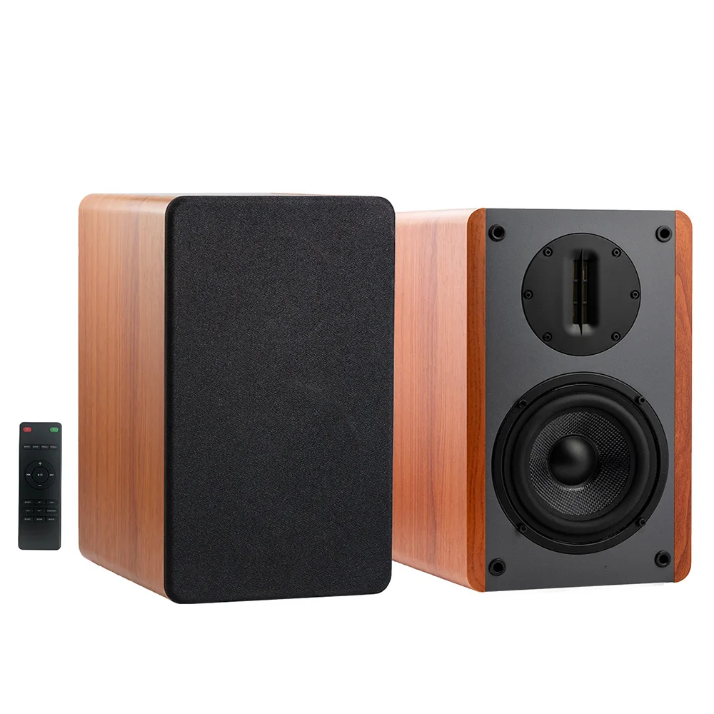 For 5.25 Inch BT5.0 200W High Power Active High Fidelity Home Theater Speaker MDF Wooden Amplifier Sound Box 2.0 Channel 4