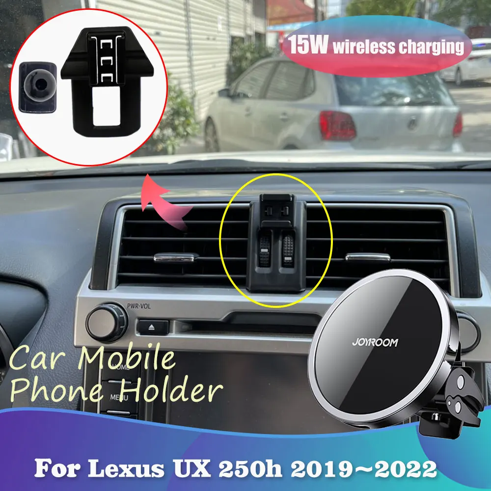 Mobile Phone Holder for Lexus UX 250h 300e 260h 200 2019~2022 Magnetic Air Vent Clip Support Wireless Charging Accessorie iPhone