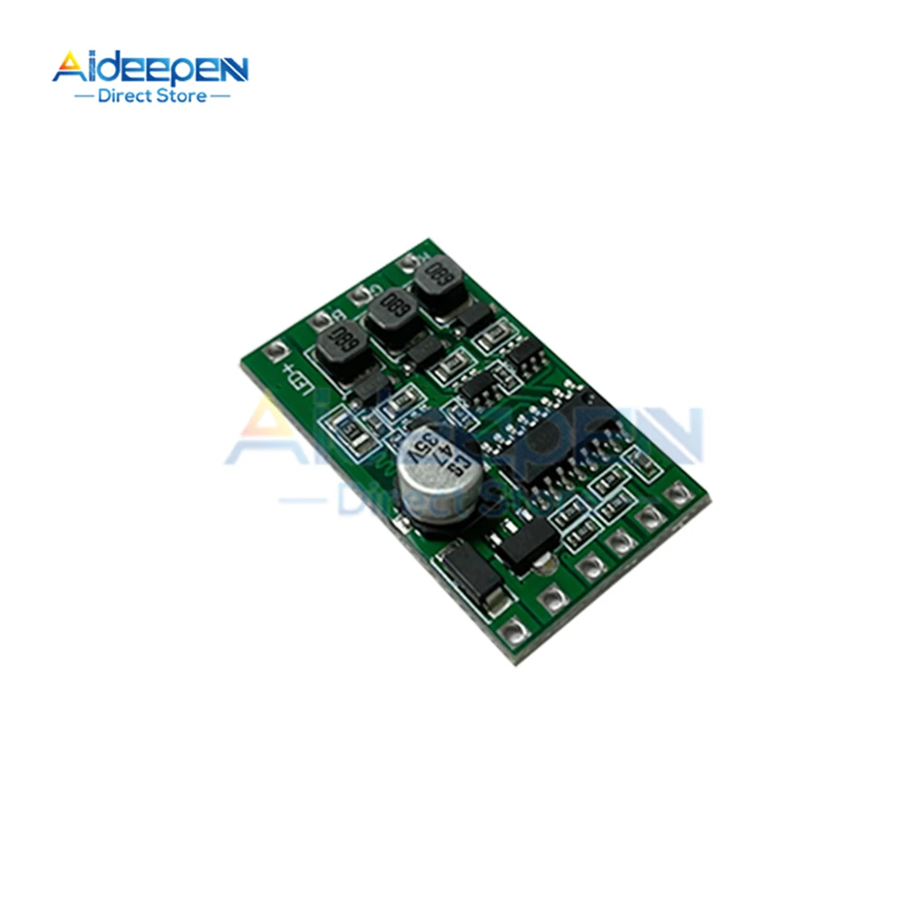 DMX512 12-24V LED Constant Current Drive Power Module Three-channel RGB Full Color 300mA Adjustable External Control Drive Board