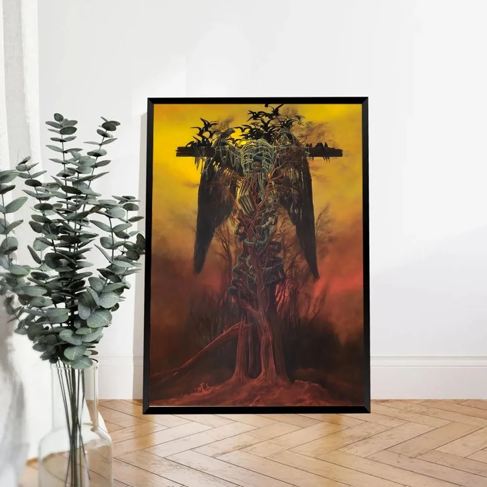 Zdzislaw Beksinski plakat artystyczny klasyczny Vintage plakaty Vintage Room Home Bar wystrój kawiarni dekoracje domowe w stylu nordyckim