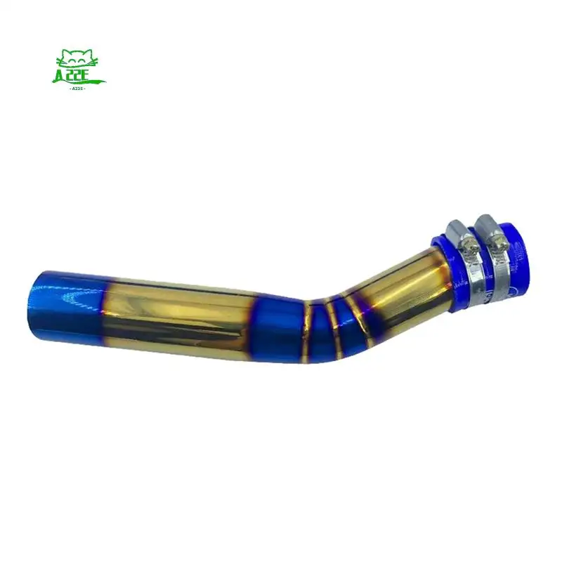 

A22E-мотоциклетный воздушный фильтр из нержавеющей стали, впускная труба для Yamaha Nmax 155 2017-2021, модифицированная синяя впускная труба