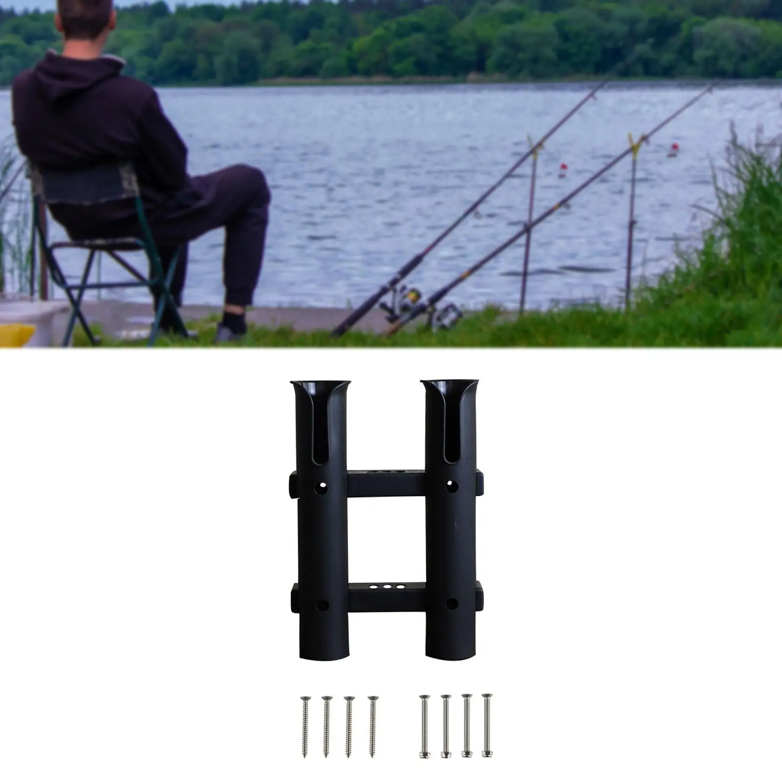 Upright Nylon Fishing Rod Holder Bracket Wall Storage Rack for Boat Kayak Garage Car Accessory
