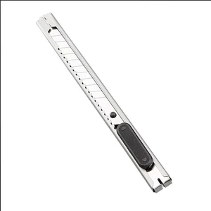 Einziehbarer Kohlenstoffstahlschneider, Blatt -Dienstprogrammmesser, automatisches Verriegelungsdesign, Schneidwerkzeuge, Tapete, Schachtel, 9 mm, 30, 60 Grad, 10pcs 10 Haupttools für Verkaufsumschläge - №6