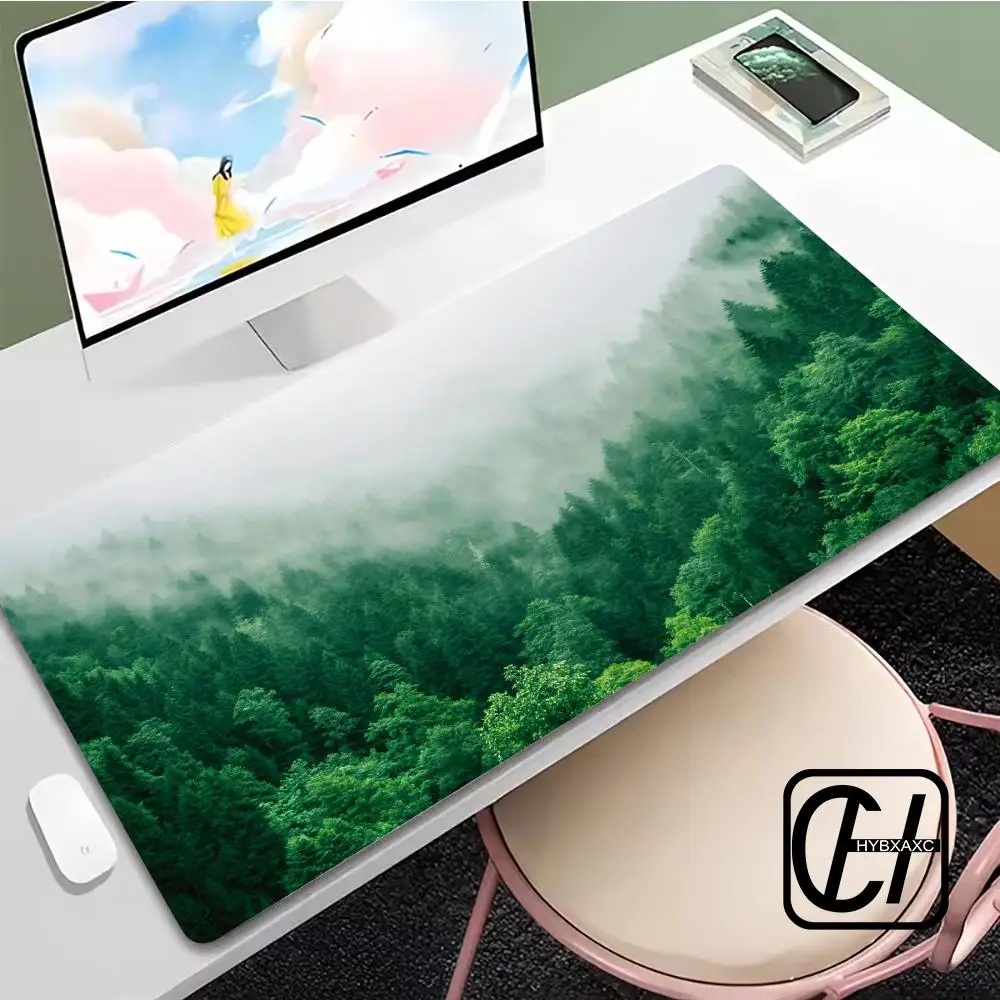 

Silent Forest Mouse Pad Mouse Pad XXL Gaming Accessories Office Gamer Keyboard Desk Mat Non-Slip Laptop Large Mousepad