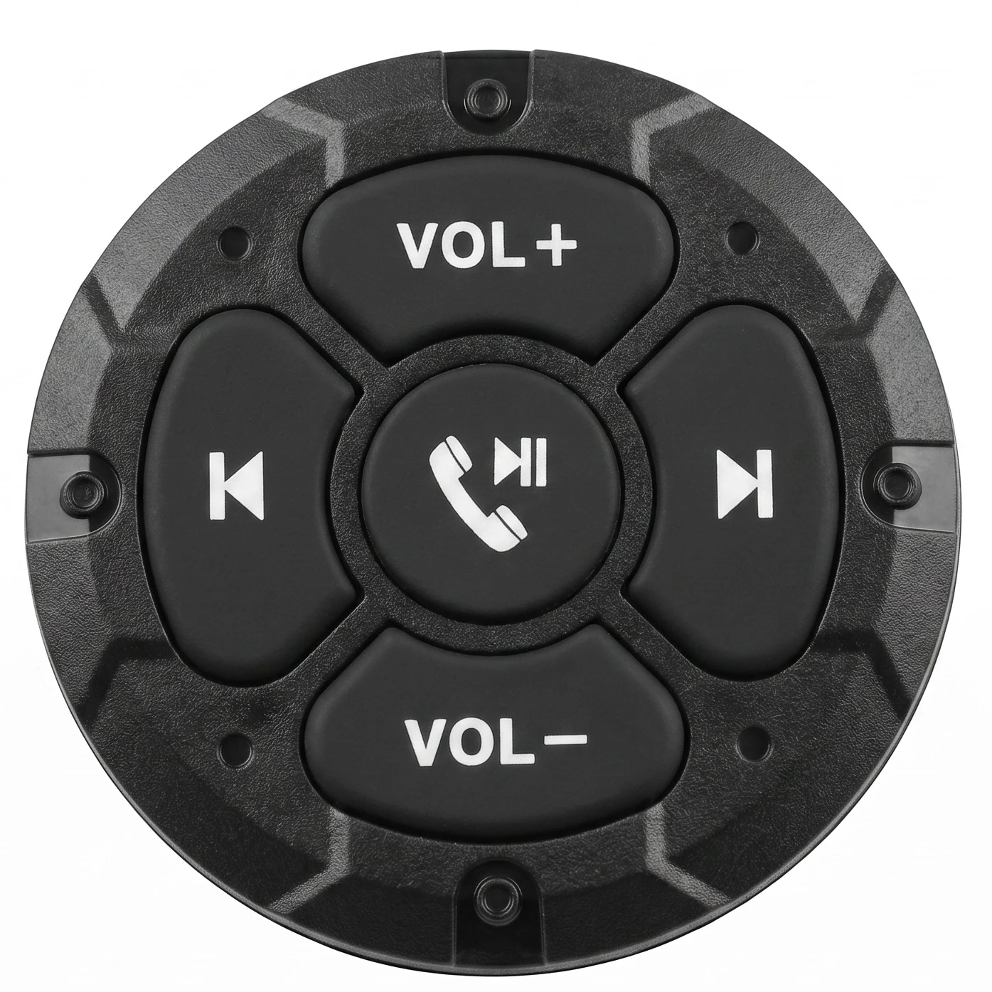 Bluetooth Media Button Remote Wireless Music Controller for Car Bike Motorcycle Steering Wheel Hands-Free Phone Control