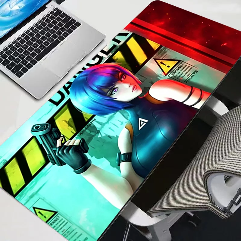 Colorful Anime Mouse Pad Large Gaming Pad Computer Accessories Cool Gamer Keyboard Pad G-Ghost in the Shell Non-slip Mousepad