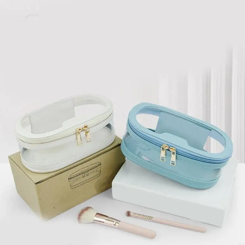 

L74F Large Capacity Cosmetic Bag Travel Makeup Bag Portable Makeup Brush Holder