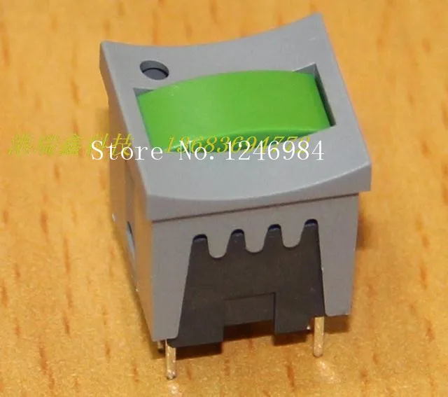 [SA]MEC Danish side single light gray white button switch DPDT reset switch 15501 + 1631203--20pcs/lot