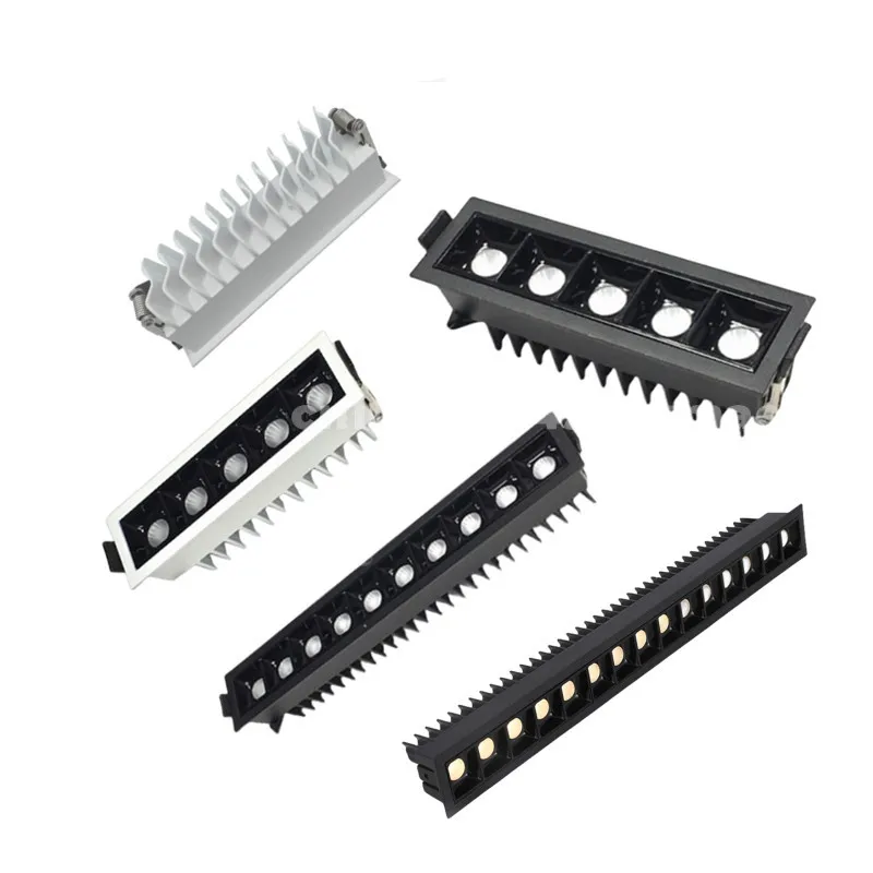 

Embedded line light dimmable LED downlight ceiling light 2W4W6W10W20W30W grille light COB spot light Indoor lighting AC110V-220V