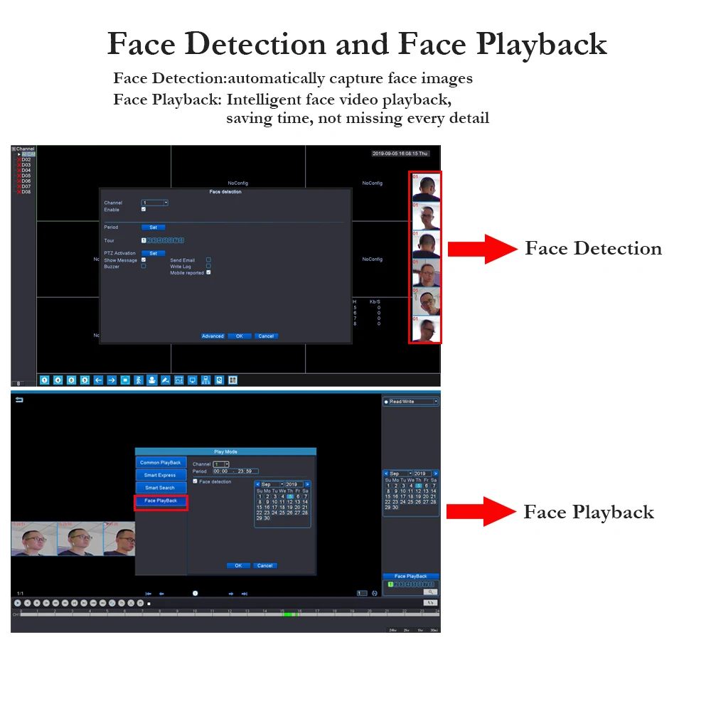 Gadinan-Grabadora de vídeo de red de Audio para seguridad al aire libre, 8CH, 4CH, POE, NVR, 4K, 8MP, 5MP, H.265 +, detección facial, para casa,