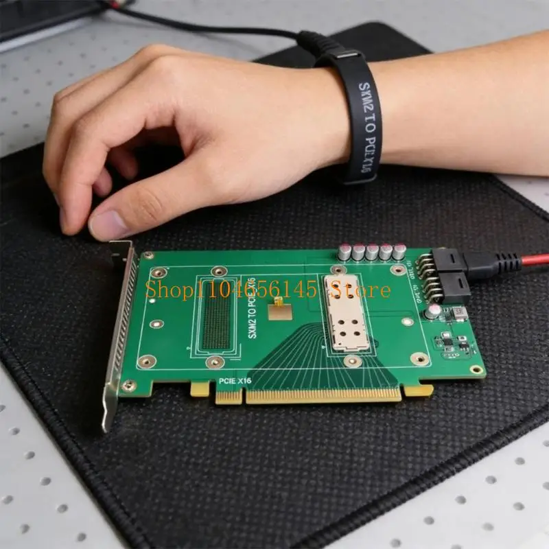 652F SXM2 To PCIE X16 Adapter Board for P100 V100 Module Graphics Card Temperature Sensing Expansion Card 300W GPU