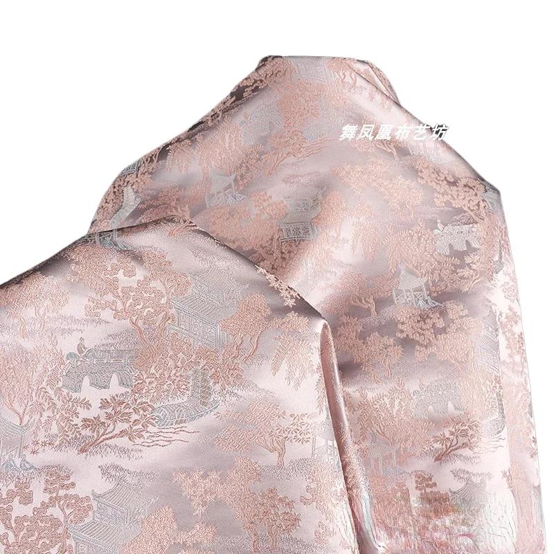 Jacquard Fabric Imitating Song Brocade Vest Fashion Chinese Style Clothing Diy Material Wholesale Cloth for By The Meter