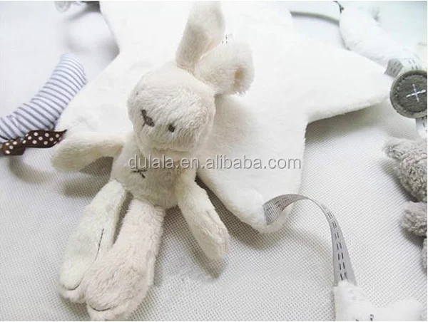 Baby Crib Rattles Plush Toys Soft Rabbit Rattles Pram Toys Hanging Rattle For Stroller Newborn Bed Pendant Bell Toy 0 12 Months
